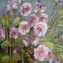 Hollyhocks