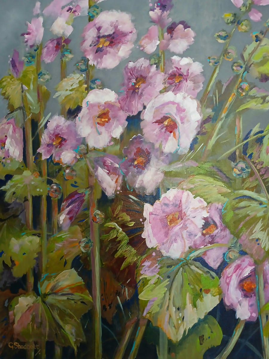 Hollyhocks